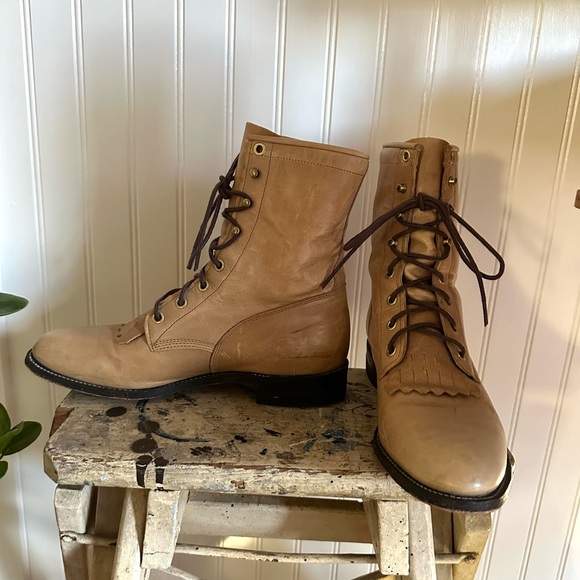 BEAUTIFUL JUSTIN 1990s ROPER BOOTS - Picture 9 of 12